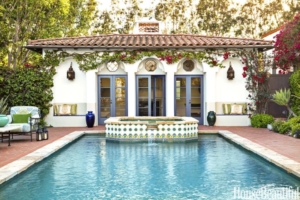 spanish colonial pool house